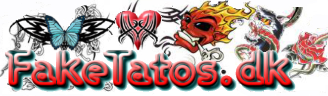 Fake tatoveringer / papir tatoveringer, midlertidige tatoveringer