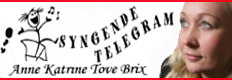 Bestil et syngende telegram , med live sanger Anne Katrine Tove Brix 