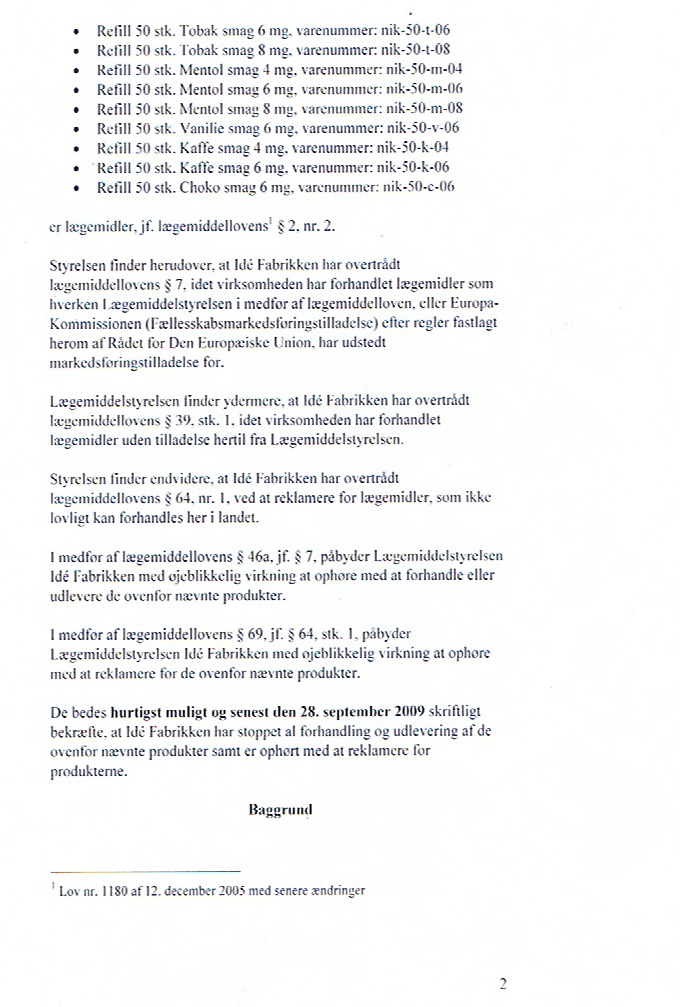 andet brev af 4 sep 09