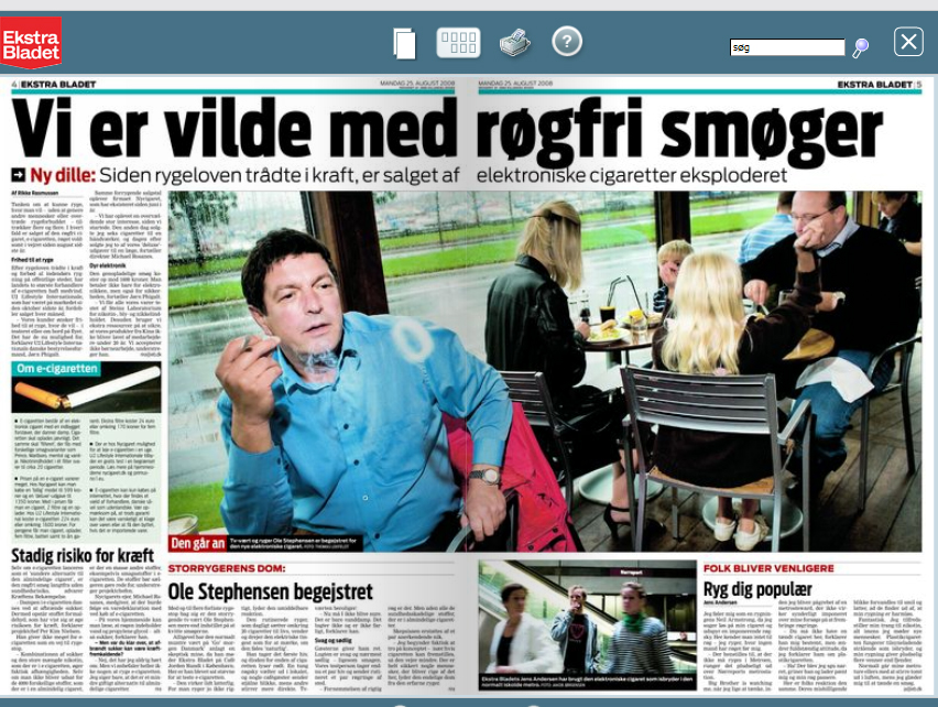 elektronisk cigaret  e-cigaret ecigaret elektrisk cigaret
