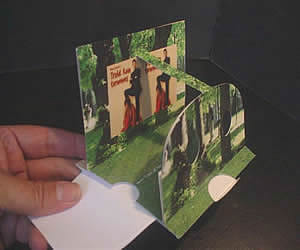 Pop up 3d vieweren med lomme til brochure